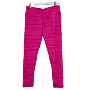 90 Degree by Reflex Hot Pink Space Dye Leggings Active Pants Size Large